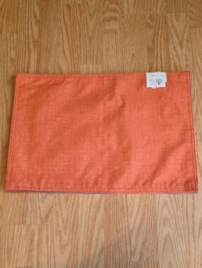 Laura Ashley Orange and Blue Reversible Table Mat